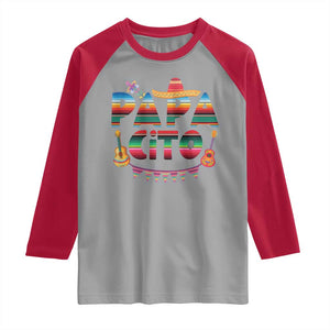 Papa Cito Raglan Shirt Mexican Dad Latino Fathers Day Gift TS10 Sport Gray Red Print Your Wear