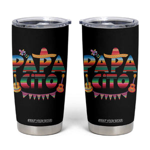 Papa Cito Tumbler Cup Mexican Dad Latino Fathers Day Gift TS10 Black Print Your Wear