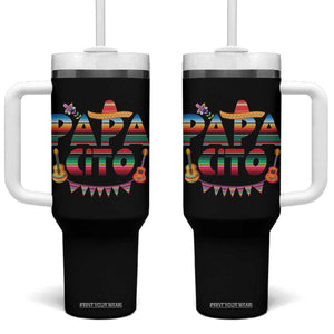 Papa Cito Tumbler With Handle Mexican Dad Latino Fathers Day Gift TS10 One Size: 40 oz Black Print Your Wear