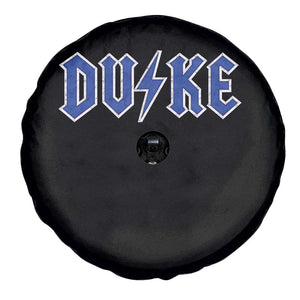Vintage Duke Last Name Sports Style Spare Tire Cover Vintage Lightning Bold Gothic Font Graphic Basketball Fans TS10 Print Your Wear
