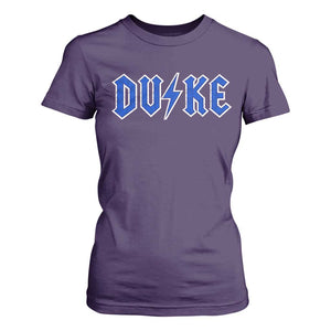 Vintage Duke Last Name Sports Style T Shirt For Women Vintage Lightning Bold Gothic Font Graphic Basketball Fans TS10 Purple Print Your Wear