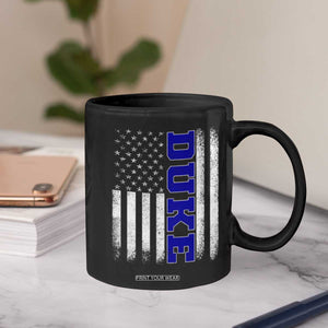 Vintage Duke Name American Flag Coffee Mug Retro Sport Basketball Fans TS10 Print Your Wear