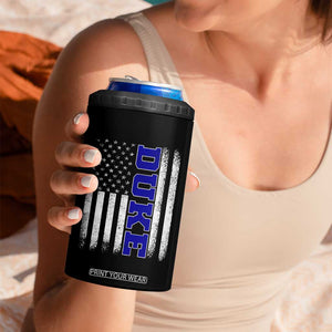 Vintage Duke Name American Flag 4 in 1 Can Cooler Tumbler Retro Sport Basketball Fans TS10 Print Your Wear