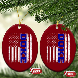 Vintage Duke Name American Flag Ceramic Ornament Retro Sport Basketball Fans TS10 Print Your Wear