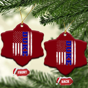 Vintage Duke Name American Flag Ceramic Ornament Retro Sport Basketball Fans TS10 Print Your Wear