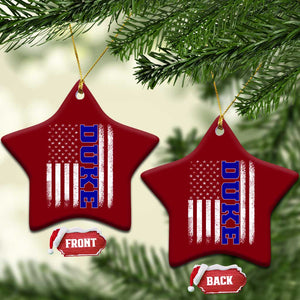 Vintage Duke Name American Flag Ceramic Ornament Retro Sport Basketball Fans TS10 Print Your Wear
