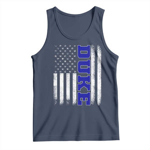 Vintage Duke Name American Flag Tank Top Retro Sport Basketball Fans TS10 Navy Print Your Wear