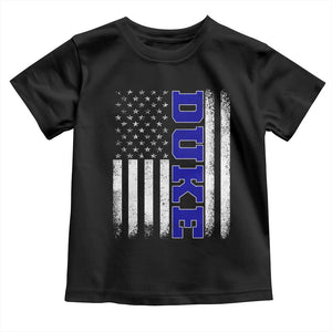 Vintage Duke Name American Flag Toddler T Shirt Retro Sport Basketball Fans TS10 Black Print Your Wear
