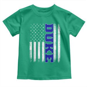 Vintage Duke Name American Flag Toddler T Shirt Retro Sport Basketball Fans TS10 Irish Green Print Your Wear