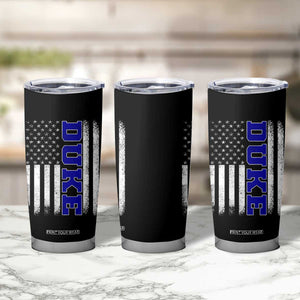 Vintage Duke Name American Flag Tumbler Cup Retro Sport Basketball Fans TS10 Print Your Wear