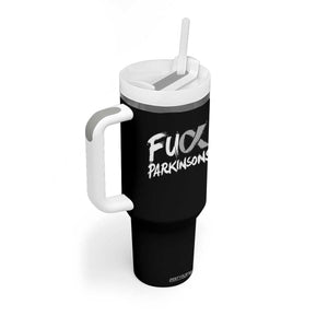 Fuck Parkinsons Tumbler With Handle Parkinsons Disease Awareness Month TS10 Print Your Wear