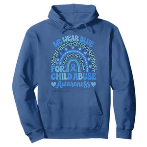 We Wear Blue Child Abuse Prevention Hoodie TS10 Royal Blue Print Your Wear
