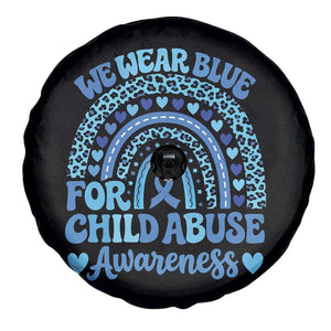 We Wear Blue Child Abuse Prevention Spare Tire Cover TS10 Print Your Wear