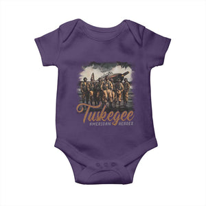 Tuskegee Airmen Baby Onesie African American Heroes WW2 Tribute Black History Month TS10 Purple Print Your Wear