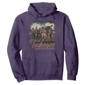 Tuskegee Airmen Hoodie African American Heroes WW2 Tribute Black History Month TS10 Purple Print Your Wear