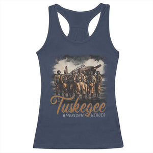 Tuskegee Airmen Racerback Tank Top African American Heroes WW2 Tribute Black History Month TS10 Navy Print Your Wear