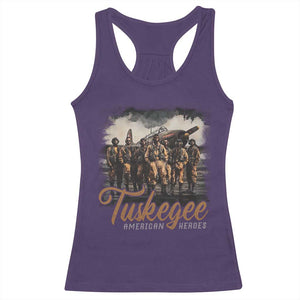 Tuskegee Airmen Racerback Tank Top African American Heroes WW2 Tribute Black History Month TS10 Purple Print Your Wear