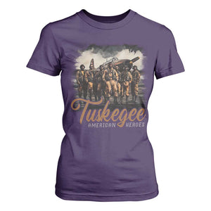 Tuskegee Airmen T Shirt For Women African American Heroes WW2 Tribute Black History Month TS10 Purple Print Your Wear