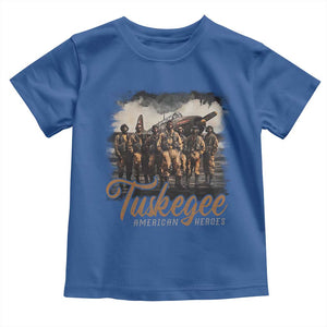 Tuskegee Airmen Toddler T Shirt African American Heroes WW2 Tribute Black History Month TS10 Royal Blue Print Your Wear