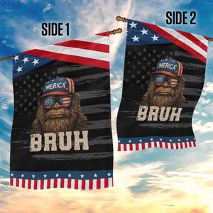 Bruh Bigfoot Merica Garden Flag American Flag Patriotic 4th Of July TS10 Print Your Wear