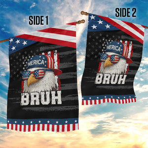 Bruh 'Merica Bald Eagle 4th of July Garden Flag Patriotic USA Flag TS10 Print Your Wear
