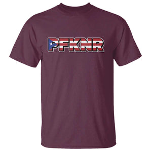 PFKNR T Shirt Vintage Boricua Puerto Rican Flag TS10 Maroon Print Your Wear