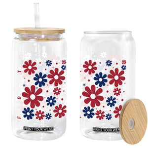 Subtle FDT Glass Can Boho Floral Red White Blue Social Justice TS10 Print Your Wear