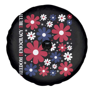 Subtle FDT Spare Tire Cover Boho Floral Red White Blue Social Justice TS10 Print Your Wear