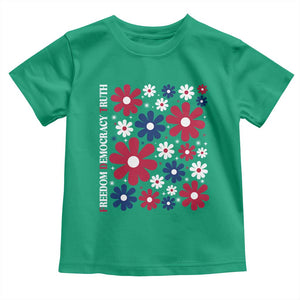 Subtle FDT Toddler T Shirt Boho Floral Red White Blue Social Justice TS10 Irish Green Print Your Wear
