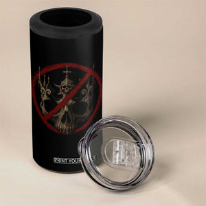 No Kings in America 4 in 1 Can Cooler Tumbler Skull Crown Nope Kings TS10 Print Your Wear