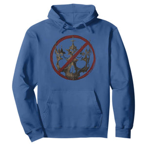No Kings in America Hoodie Skull Crown Nope Kings TS10 Royal Blue Print Your Wear