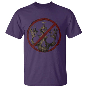 No Kings in America T Shirt Skull Crown Nope Kings TS10 Purple Print Your Wear
