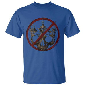 No Kings in America T Shirt Skull Crown Nope Kings TS10 Royal Blue Print Your Wear