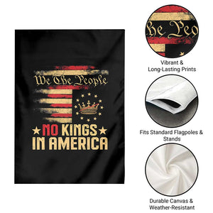 No Kings in America Garden Flag Vintage Old American Flag Patriotic 1776 We The People TS10 Print Your Wear