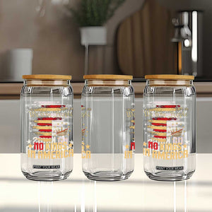 No Kings in America Glass Can Vintage Old American Flag Patriotic 1776 We The People TS10 Print Your Wear