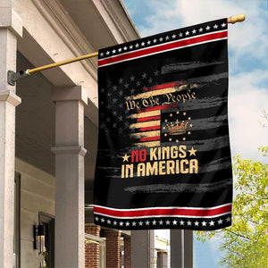 No Kings in America Garden Flag Vintage Old American Flag Patriotic 1776 We The People TS10 Distressed Black Red Print Your Wear