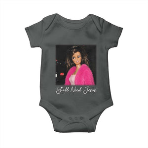 Y'all Need Jesus Funny Girls Meme Saying Christian Humor Baby Onesie