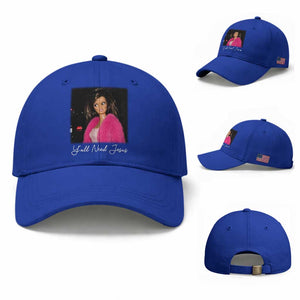 Y'all Need Jesus Funny Girls Meme Saying Christian Humor Baseball Cap TS10 Baseball Cap Universal Fit Royal Blue Print Your Wear
