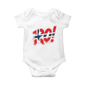 Ro Norway Viking Norwegian Flag Nordic Pride Baby Onesie