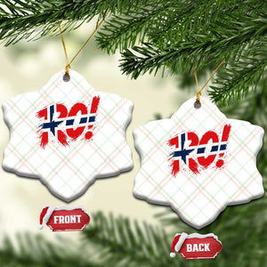 Ro Norway Viking Norwegian Flag Nordic Pride Ceramic Ornament