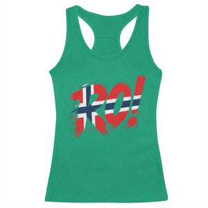 Ro Norway Viking Norwegian Flag Nordic Pride Racerback Tank Top