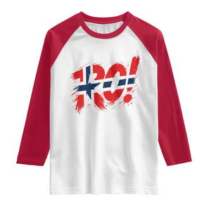 Ro Norway Viking Norwegian Flag Nordic Pride Raglan Shirt