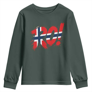 Ro Norway Viking Norwegian Flag Nordic Pride Youth Sweatshirt