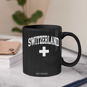 Switzerland Flag Vintage Coffee Mug Swiss Retro Vintage TS10 Print Your Wear