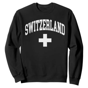 Switzerland Flag Vintage Sweatshirt Swiss Retro Vintage