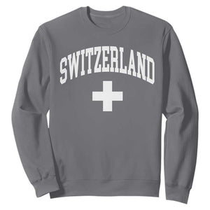 Switzerland Flag Vintage Sweatshirt Swiss Retro Vintage
