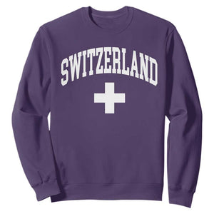 Switzerland Flag Vintage Sweatshirt Swiss Retro Vintage