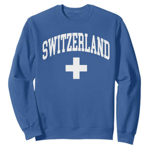 Switzerland Flag Vintage Sweatshirt Swiss Retro Vintage