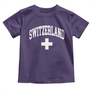 Switzerland Flag Vintage Toddler T Shirt Swiss Retro Vintage