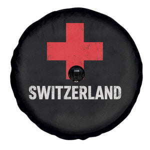 Vintage Retro Switzerland Fan Spare Tire Cover Swiss Cross Flag TS10 Print Your Wear